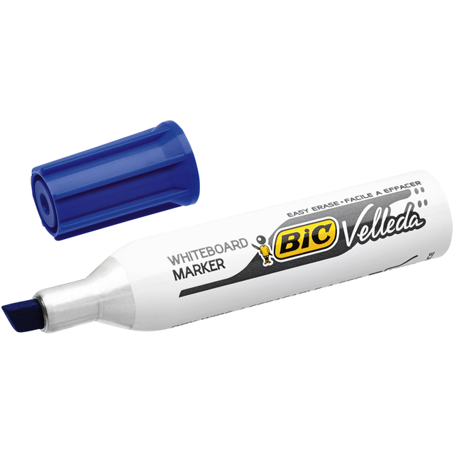 Viltstift Bic Velleda 1781 whiteboard schuin large assorti 4 stuks