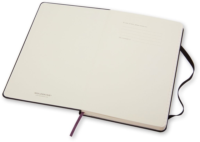 Notitieboek Moleskine pocket 90x140mm lijn hard cover zwart