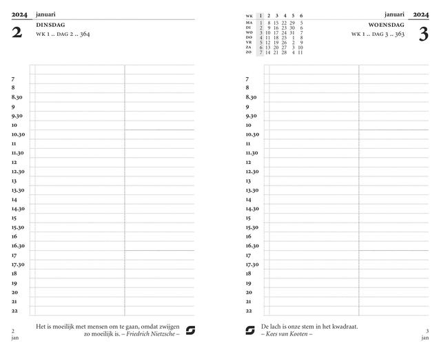 Agendavulling 2027 Succes Senior 1dag/1pagina