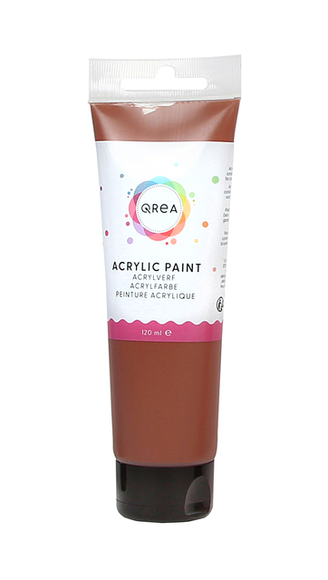 Acrylverf Qrea 120 ml burnt sienna