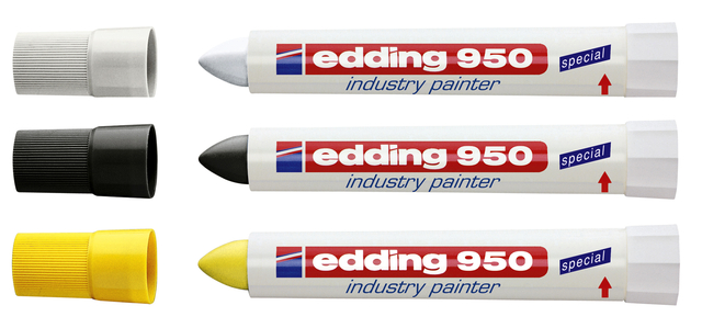 Viltstift edding 950 pastamarker industry rond 10mm zwart
