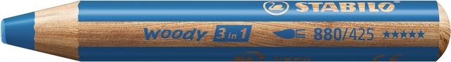 Kleurpotloden STABILO 880 woody 3 in 1 Arty incl puntenslijper ass 6st