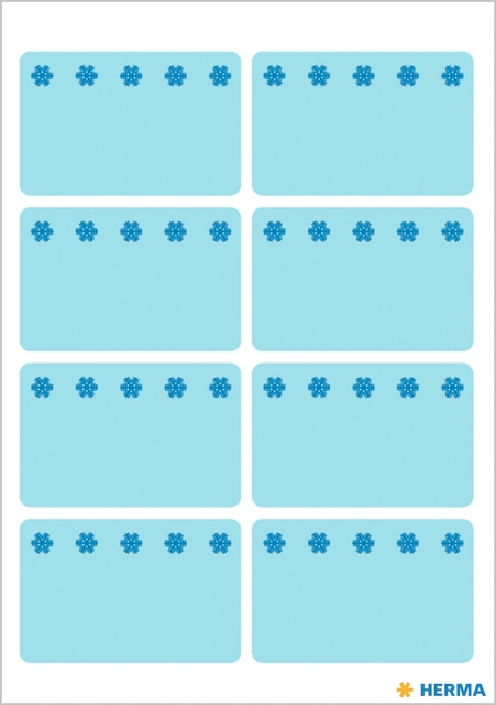 Etiket HERMA 3773 26x40mm diepvries blauw 48 stuks