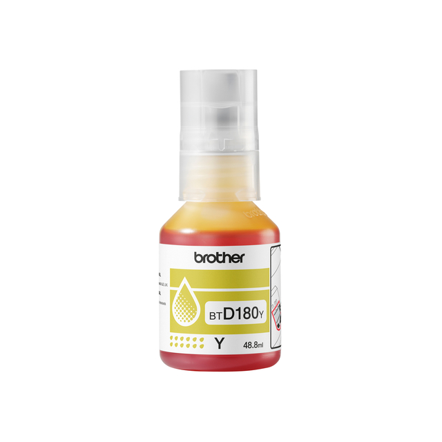 Navulinkt Brother BT-D180Y geel