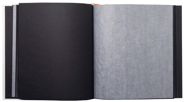 Fotoalbum Exacompta 29x32cm 60 zwarte pagina's Néo Déco wit