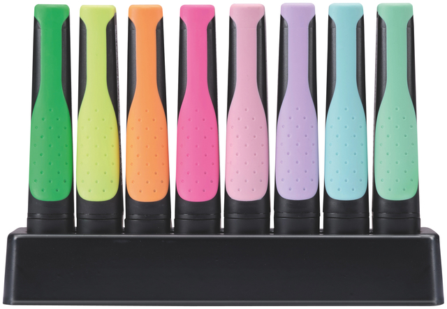 Markeerstift STABILO GREEN BOSS 6070/8 pastel assorti deskset à 8st