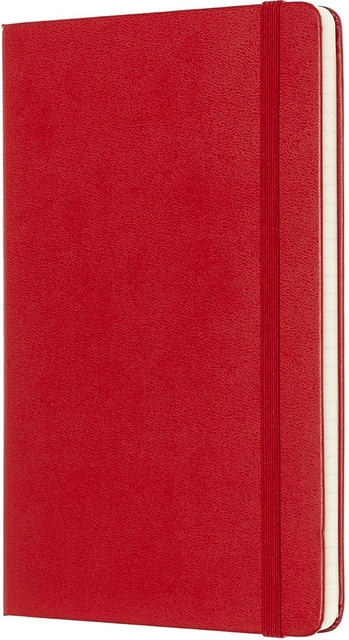 Notitieboek Moleskine large 130x210mm lijn hard cover  rood
