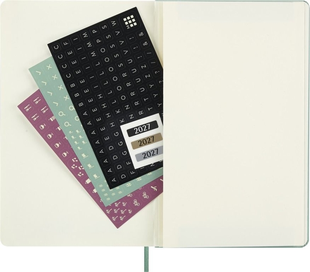 Agenda 2027 Moleskine 12M Planner Weekly 7dagen/1pagina large hc sage green