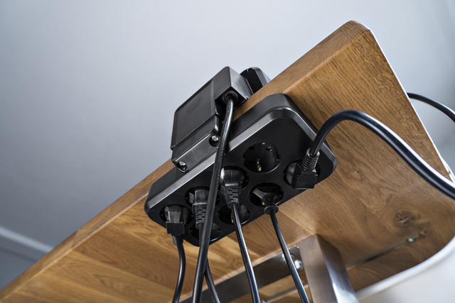 Stekkerdoos Brennenstuhl bureau Estilo 10vdig incl 1 USB C, 1 USB A, 2m zi/zw