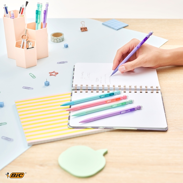 Vulpotlood Bic Matic Pastel HB 0.7mm pastel assorti