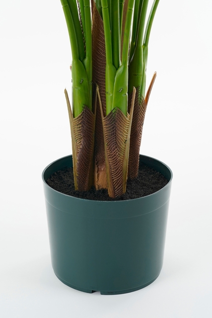 Kunstplant Mica Areca palm in pot groen waterproof