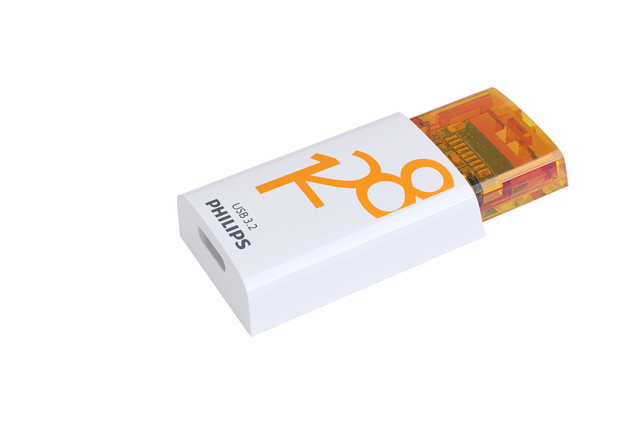 USB stick 3.2 Philips Click USB-C 128GB oranje