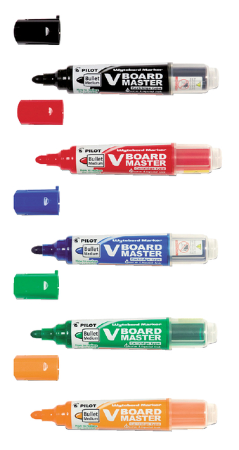 Whiteboardmarker PILOT Begreen rond medium assorti 5 stuks