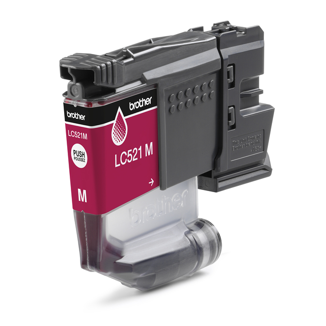 Inktcartridge Brother LC-521M rood