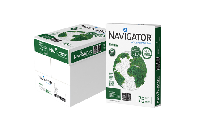 Kopieerpapier Navigator Nature A4 75gr wit 500 vel