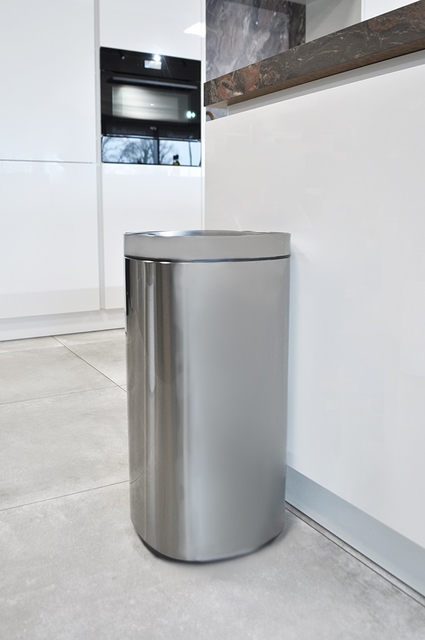 Afvalbak Desq Touch 30 liter RVS zilver