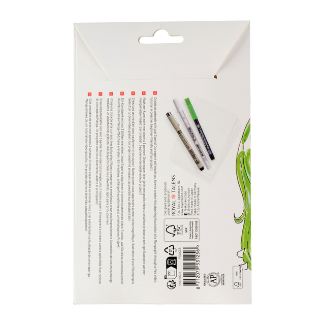 Tekenset Sakura Creative Kit Manga 6 stuks