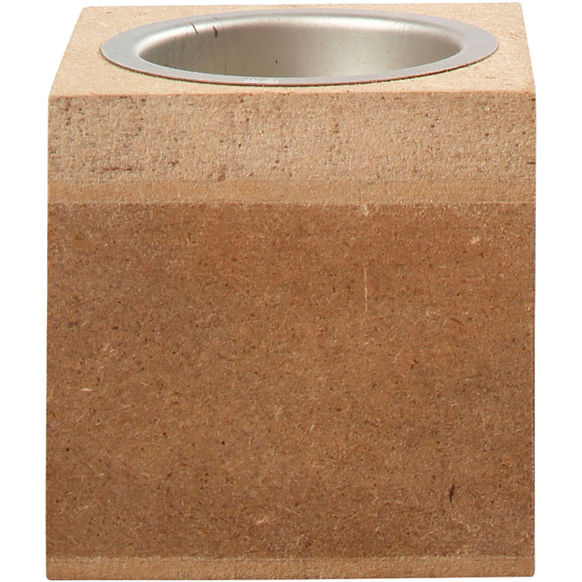 Waxinelichthouder Creativ Company 6x6x6cm MDF