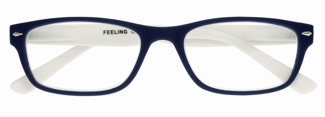 Leesbril I Need You +1.50 dpt Feeling blauw-wit