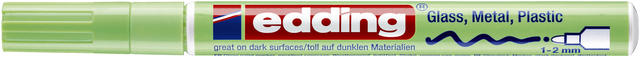 Paintmarker edding 751 op oliebasis 1-2mm pastel groen