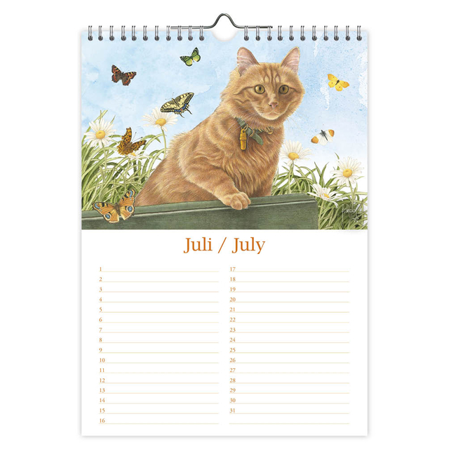 Verjaardagskalender Franciens Katten "Jeroen" A4