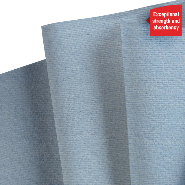 Poetspapier WypAll L20 GeneralClean 2-laags 336 vel blauw 7302