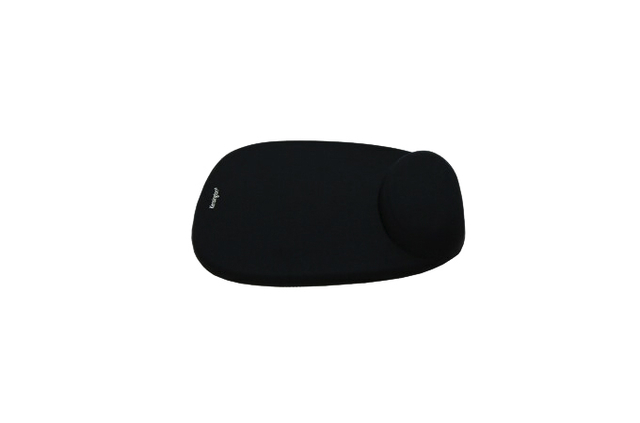 Muismat Kensington met polsondersteuning foam zwart