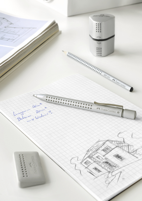 Puntenslijper Faber-Castell 2001 trio grip zilver