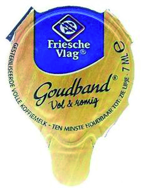 Koffiemelk Friesche Vlag goudband cups 10x7ml