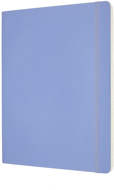 Notitieboek Moleskine XL 190x250mm lijn soft cover hydrangea blue