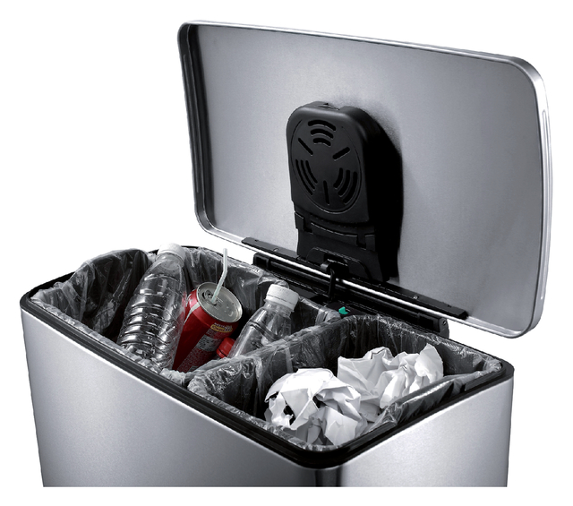 Pedaalemmer EKO E-Cube 18+28 liter rvs