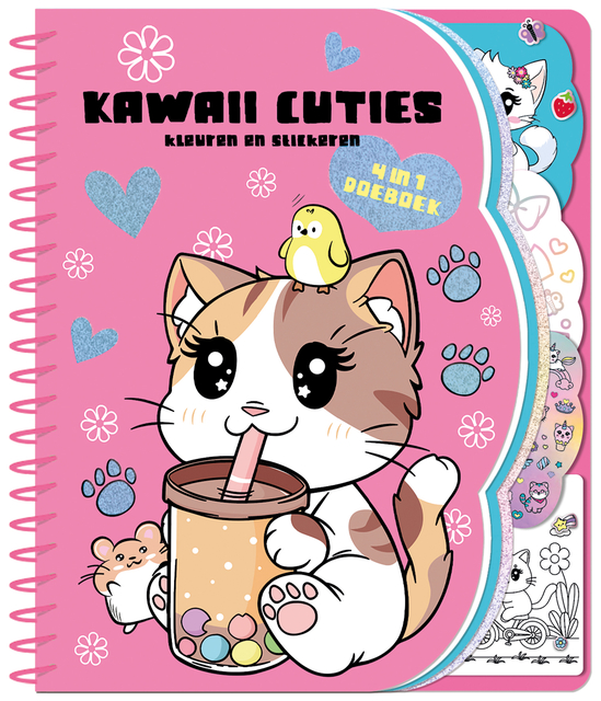 Doeboek Kawaii cuties 4 in 1