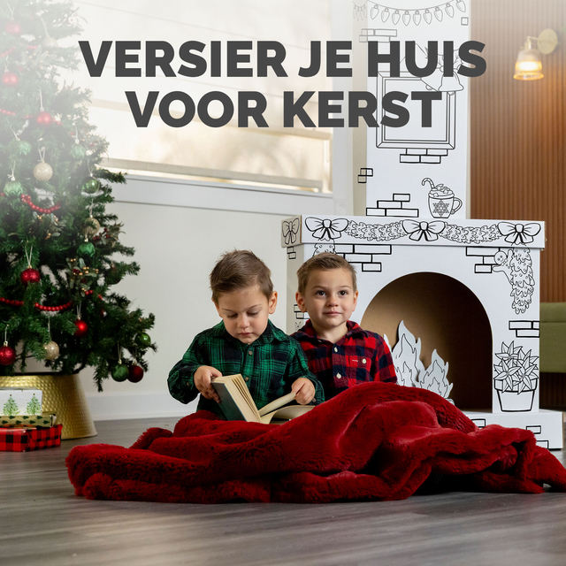 Kartonnen Openhaard XL Bankers Box Play inkleurbaar