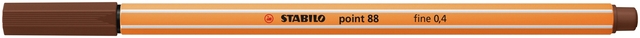 Fineliner STABILO point 88/45 fijn bruin