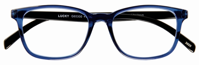 Leesbril I Need You +3.00 dpt Lucky blauw-zwart