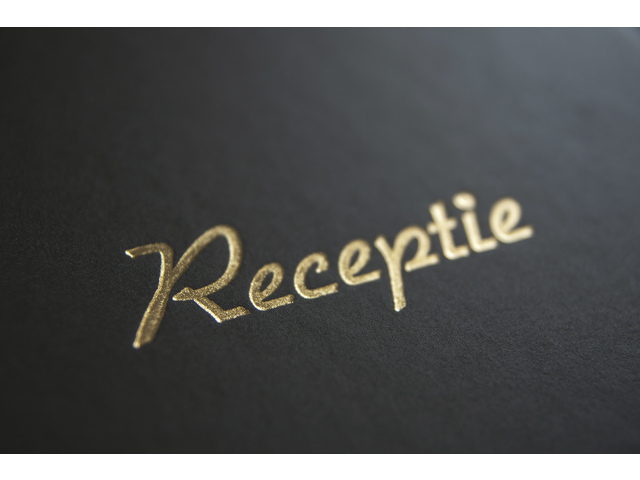Receptiealbum Kangaro 26x21cm vakverdeling zwart