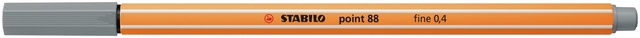 Fineliner STABILO point 88/95 fijn middelkoud grijs