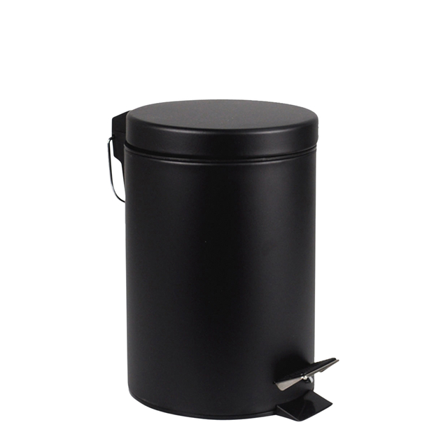 Pedaalemmer BRASQ 12 liter zwart