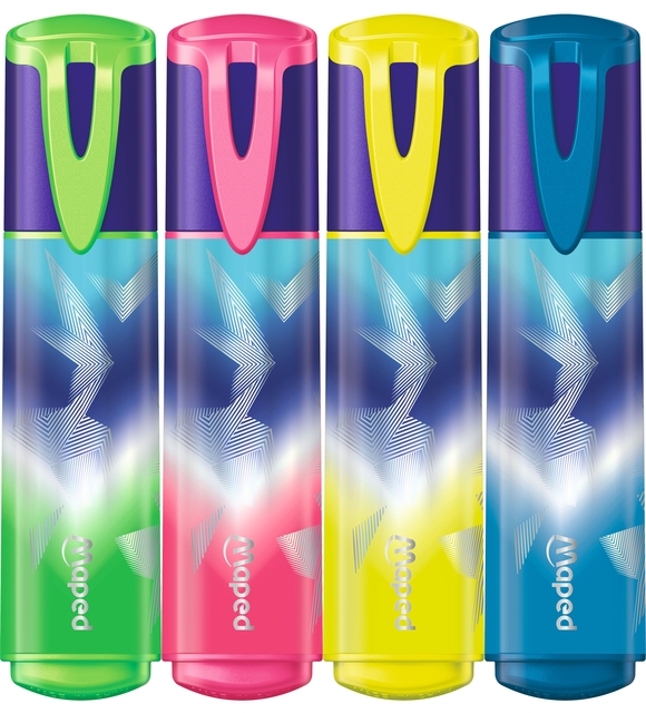 Markeerstift Maped Arctic Vibes set à 4 kleuren