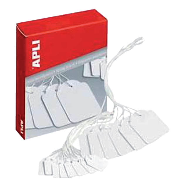 Label Apli karton nr 383 7x19mm wit 1000 stuks