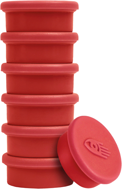 Magneet Legamaster 20mm 250gr rood 8 stuks