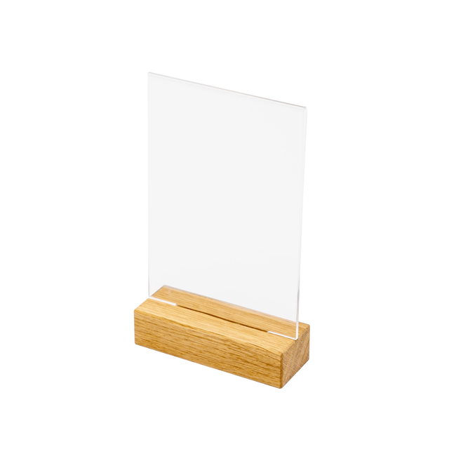 Menukaarthouder IEZZY T tafeldisplay A6 hout