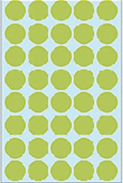 Etiket HERMA 2255 rond 19mm groen 1280 stuks