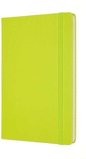 Notitieboek Moleskine large 130x210mm lijn hard cover lemon green