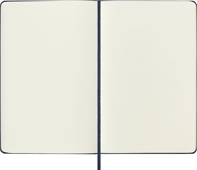 Notitieboek Moleskine large 130x210mm blanco hard cover sapphire blue