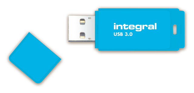 USB stick 2.0 Integral Neon USB-A 16GB blauw