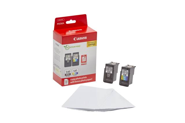 Inktcartridge Canon PG-540 CL-541 zw + kl + papier