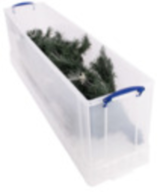 Opbergbox Really Useful 77 liter 1201x270x355mm transparant wit