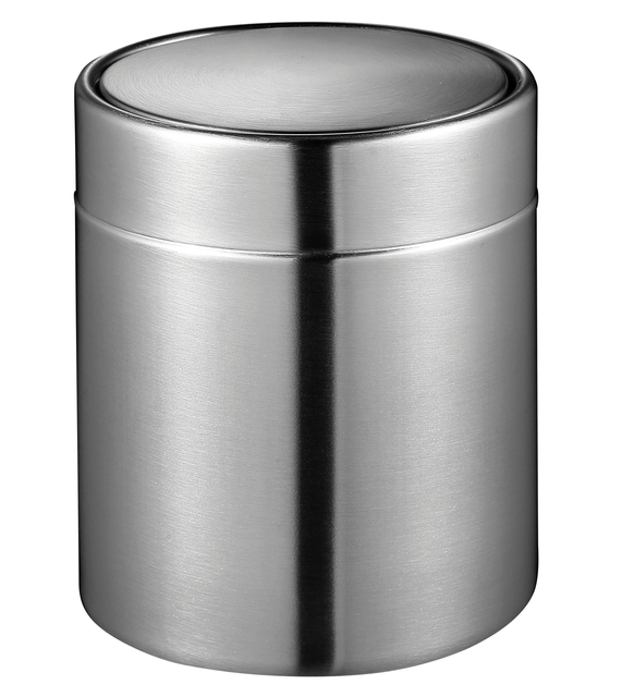 Afvalbak EKO Fandy tafelmodel met swingdeksel 1,5 liter rvs