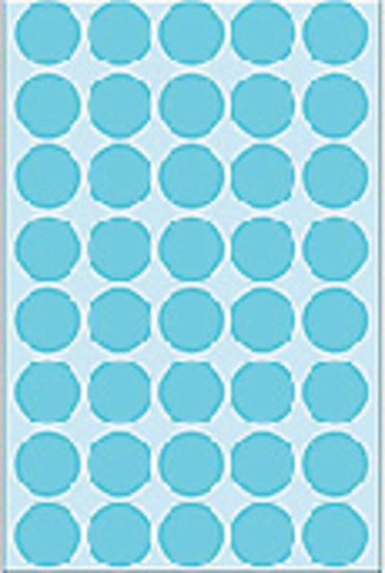 Etiket HERMA 2253 rond 19mm blauw 1280 stuks